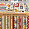 Fairytale Circus Retro Animal Pattern Journal Stickers - 20 Sheets of Decorative Paper.