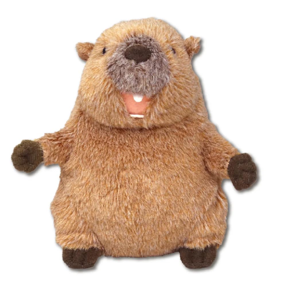 Naitou Design Continental Stroll Pochamaru Plush Toy S Suitable for ages 6 and up 19cm - (Marmot) - - Height approx.