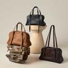 New Vegetable Tanned Leather High-end Yo Bowling Bag Women's Spring Retro Large-capacity Commuting Shoulder Handbag
