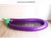 Inflatable Eggplant Float Raft with Net Lounger - Large Mesh Swimming Ring