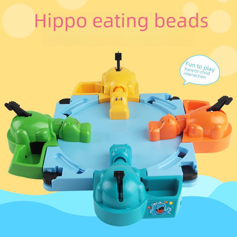 Cross-Border Hippo Bead Game: Interactive Hungry Hippo Educational Toy for Kids
