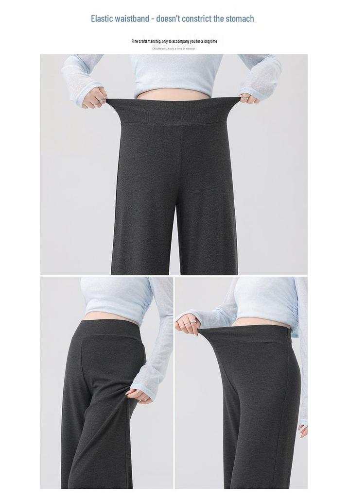 Maternity Spring/Summer Wide-Leg Pants - Non-Constricting, Stylish, Petite Straight-Leg for Pregnancy