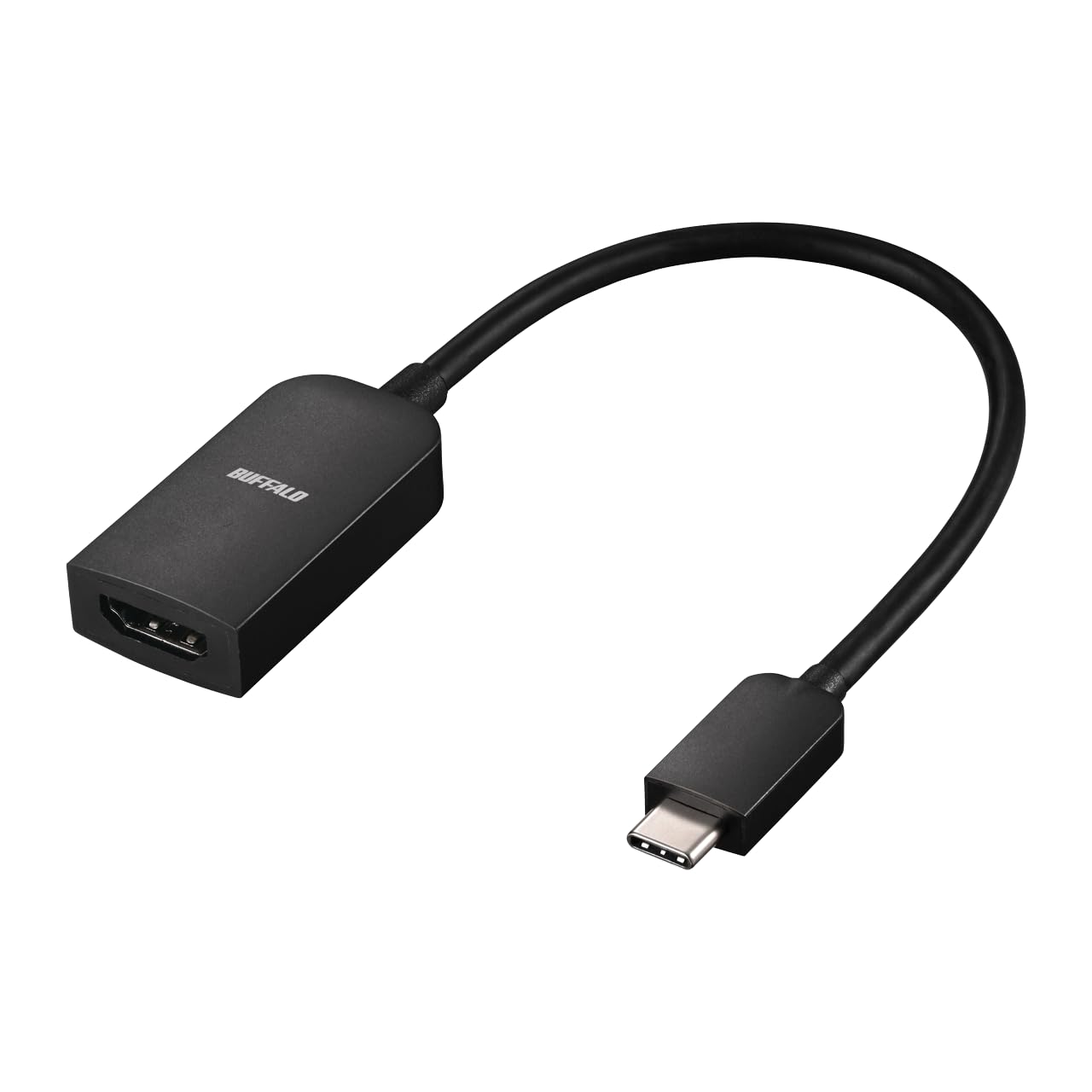 

Buffalo USB to HDMI Converter 4K Type-C Adapter, 15cm, (60Hz) Support, Multi-Display Mirroring, BSCHDBK/N чорний