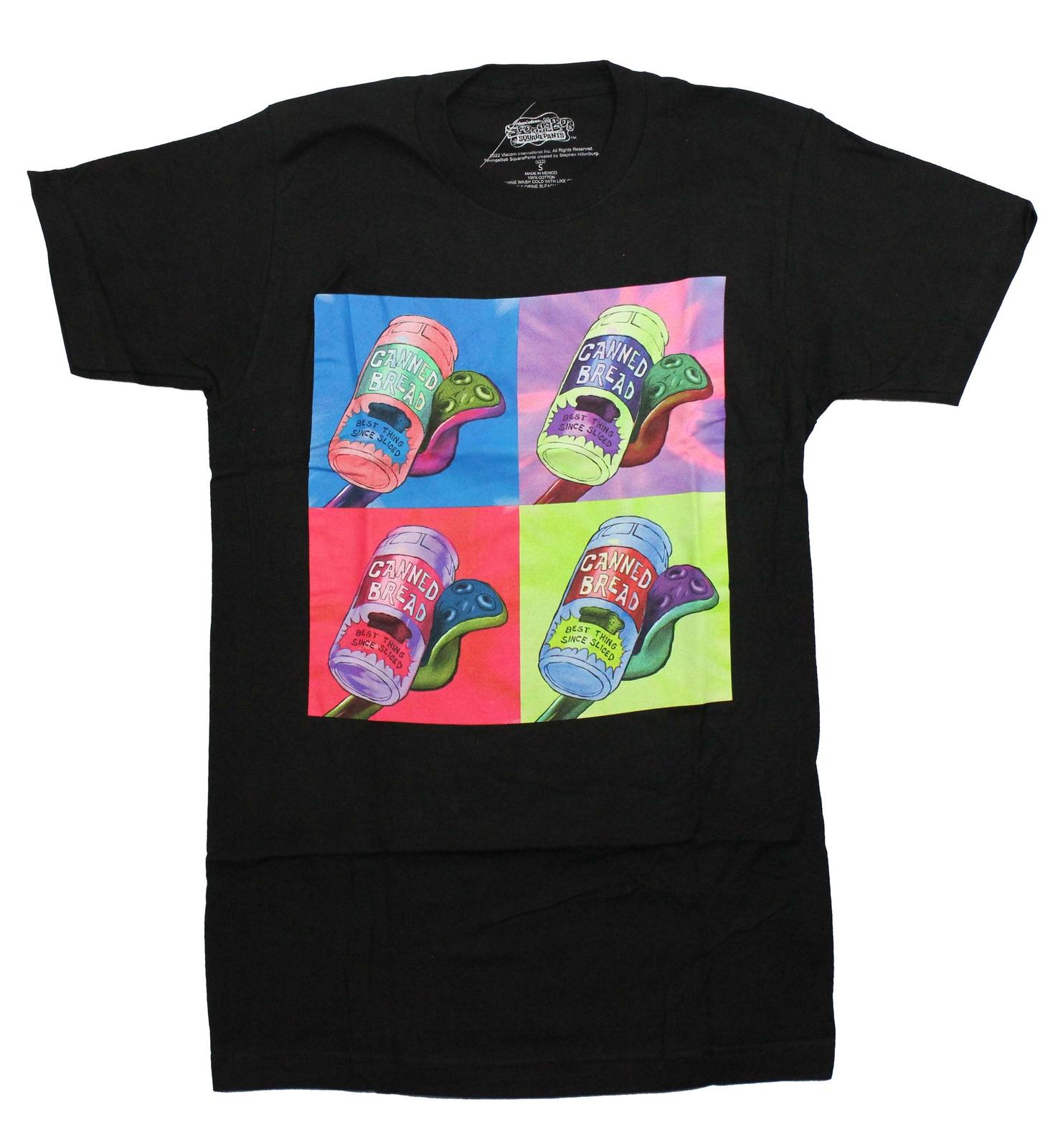 Spongebob Squarepants New Adult T-Shirt - 4 Panel Canned Bread L