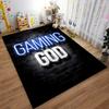 Gaming God Print Carpet with Modern Brick Wall Background Pattern Suitable for Use As an Anti-slip for Living Room Bedroom Sofas