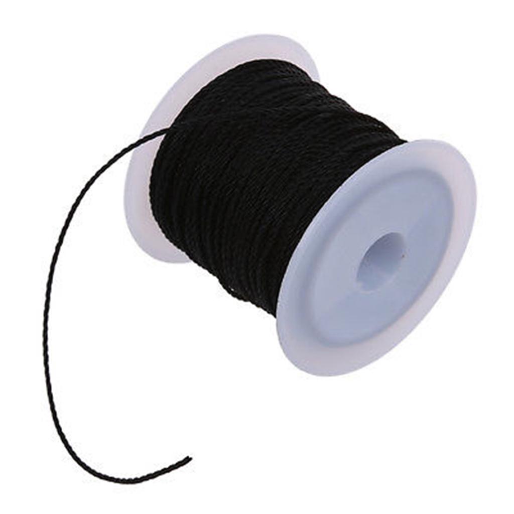 24m Černá Stretch Elastická čára Kulaté navlékání Šňůrka Šňůra Šňůra Šňůrka Nit Cívka Drát