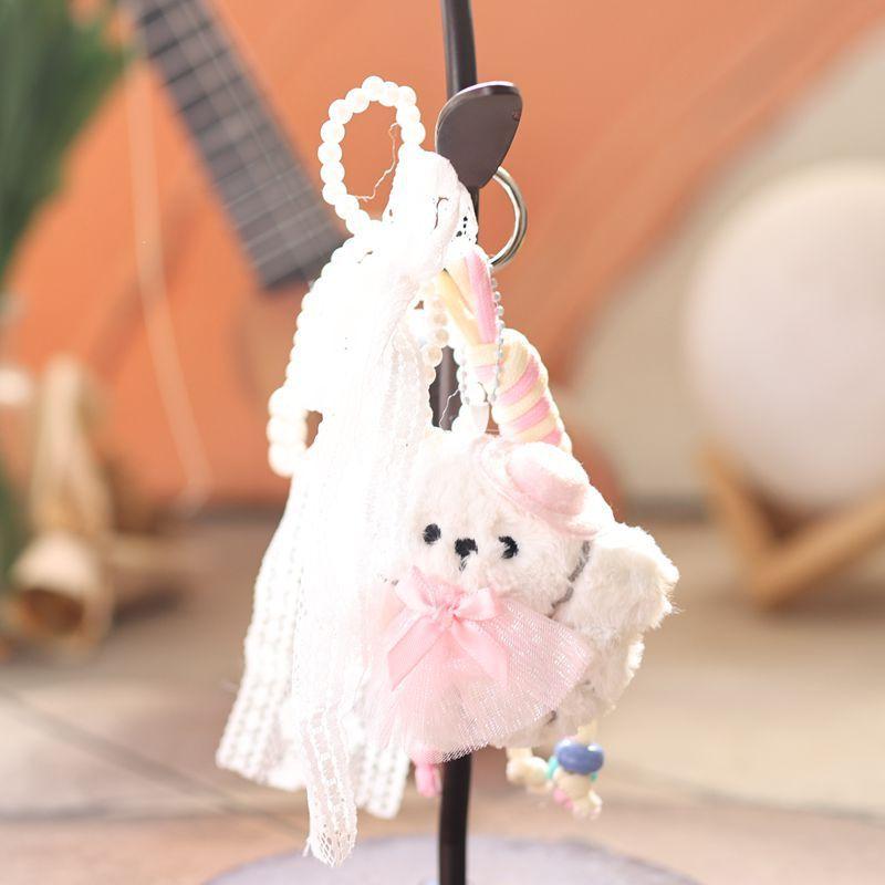 Plush Dog Keychain Toy With Soft Crystal Velvet For Kids And Adults