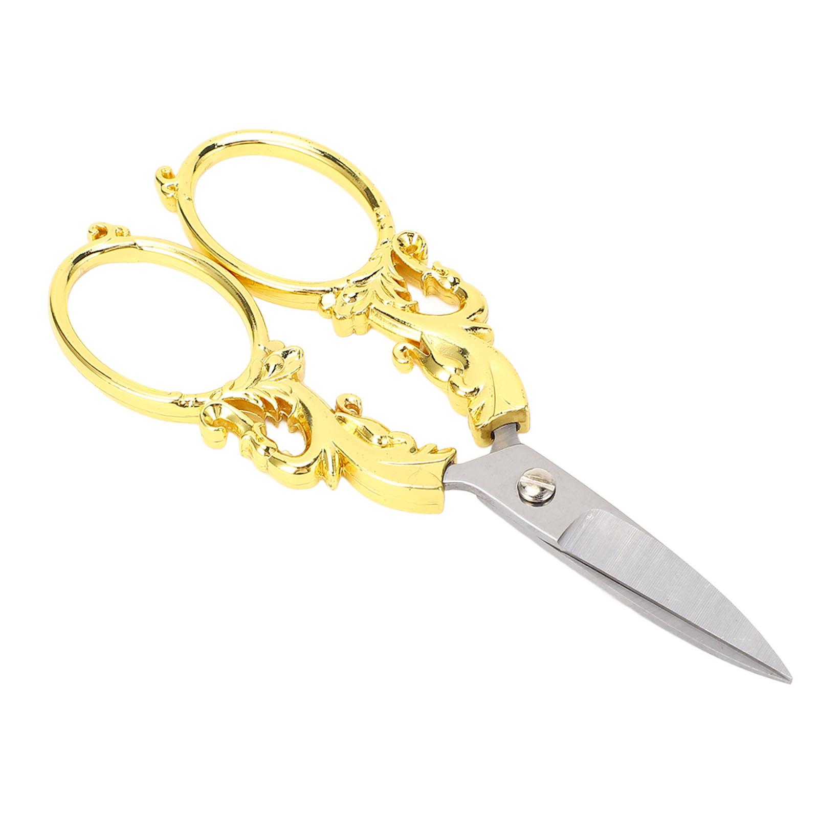 

Embroidery Scissors Retro Stainless Steel Multifunctional Portable Scissors Shear Sewing Supplies
