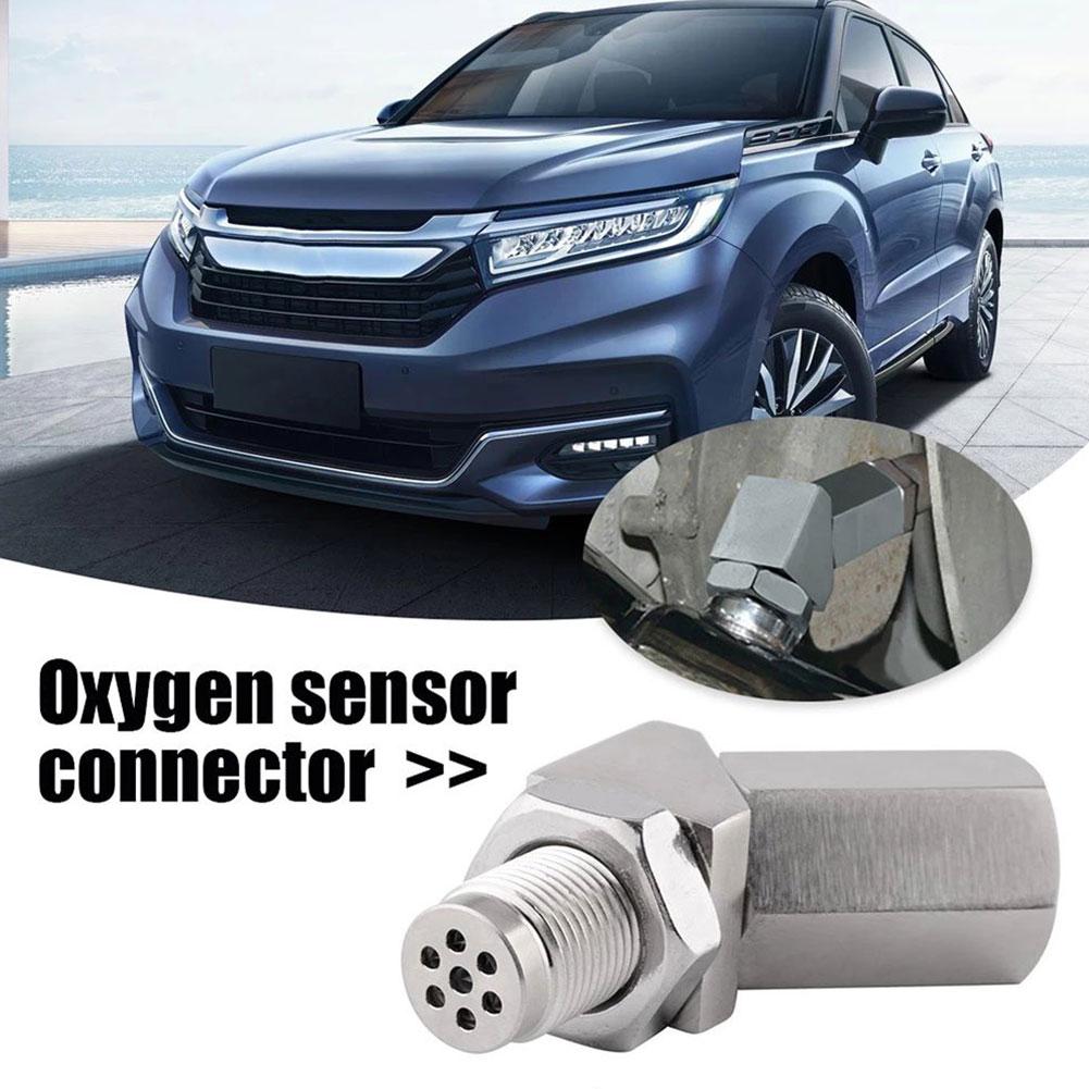 1pcs Universal Steel SS304 Check Engine Light Spacer M18X1.5 CEL Catalyst Auto Mini O I6S0