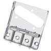 Electric Guitar Saddle Bridge 3‑Saddle Fixed for TL Set Replacement Electric InstrumentSilver