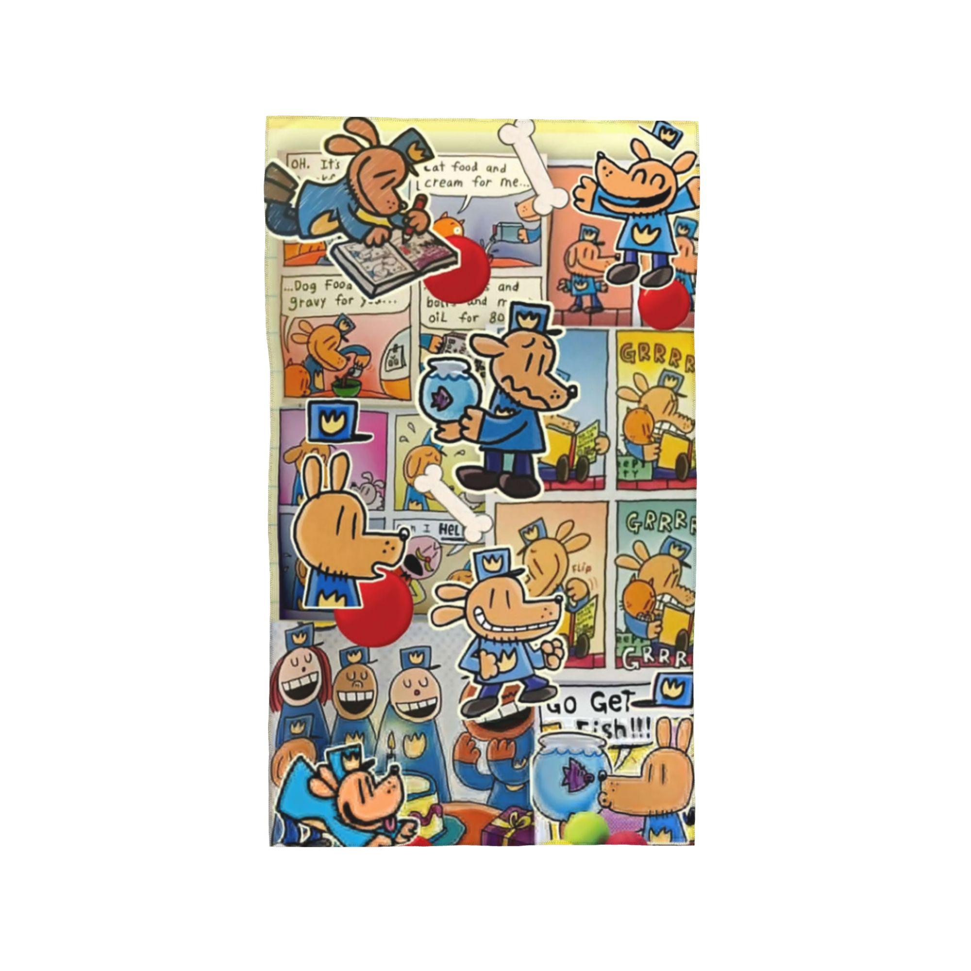 Dog Man Anime Cartoon Soft Face Towel Quick Dry Pool Bath Cotton Towels Breathable W30*H60(CM)