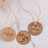 200PCS Labels Thank You Handmade Hang Tags Gift Bag Hang Tags Candy Boxes Price Kraft Paper Label Packaging Wishing Bottle Craft