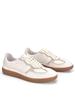 Men's Genuine Leather Retro White Casual Sneakers - Versatile German Training Style