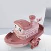 Floating Ship Game Swimming Beach Game Baby Bath Toys Cartoon Ship Toy Clockwork Boat Wind Up Toy