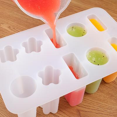Homemade Ice Cream Mold 10-Cavity Silicone Tray