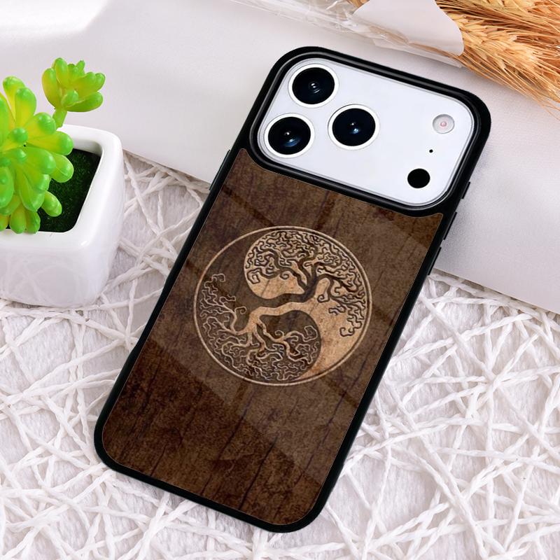 Tree of Life Yin Yang Shockproof Phone Case for iPhone 17 Air 16e 15 11 12 14 13 Pro Max Cover Coque