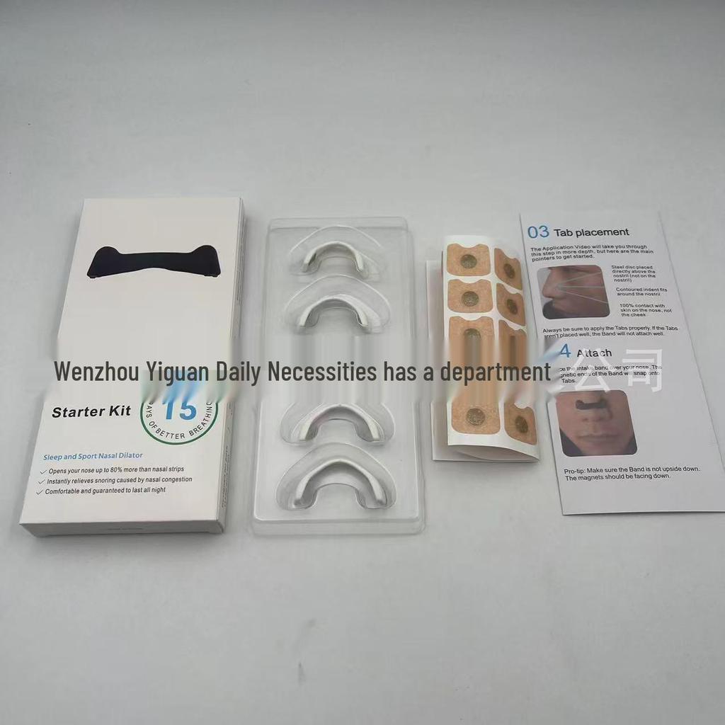 Magnetic Nasal Breathing Strips for Congestion Relief and Enhanced Breathing