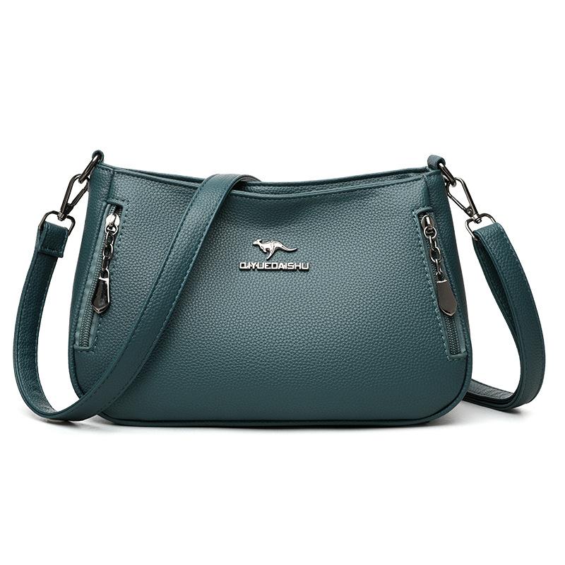 Large Capacity Genuine Leather Texture Women's Bag, Single Shoulder Bag, Multi-layer Material Crossbody Bag for Women