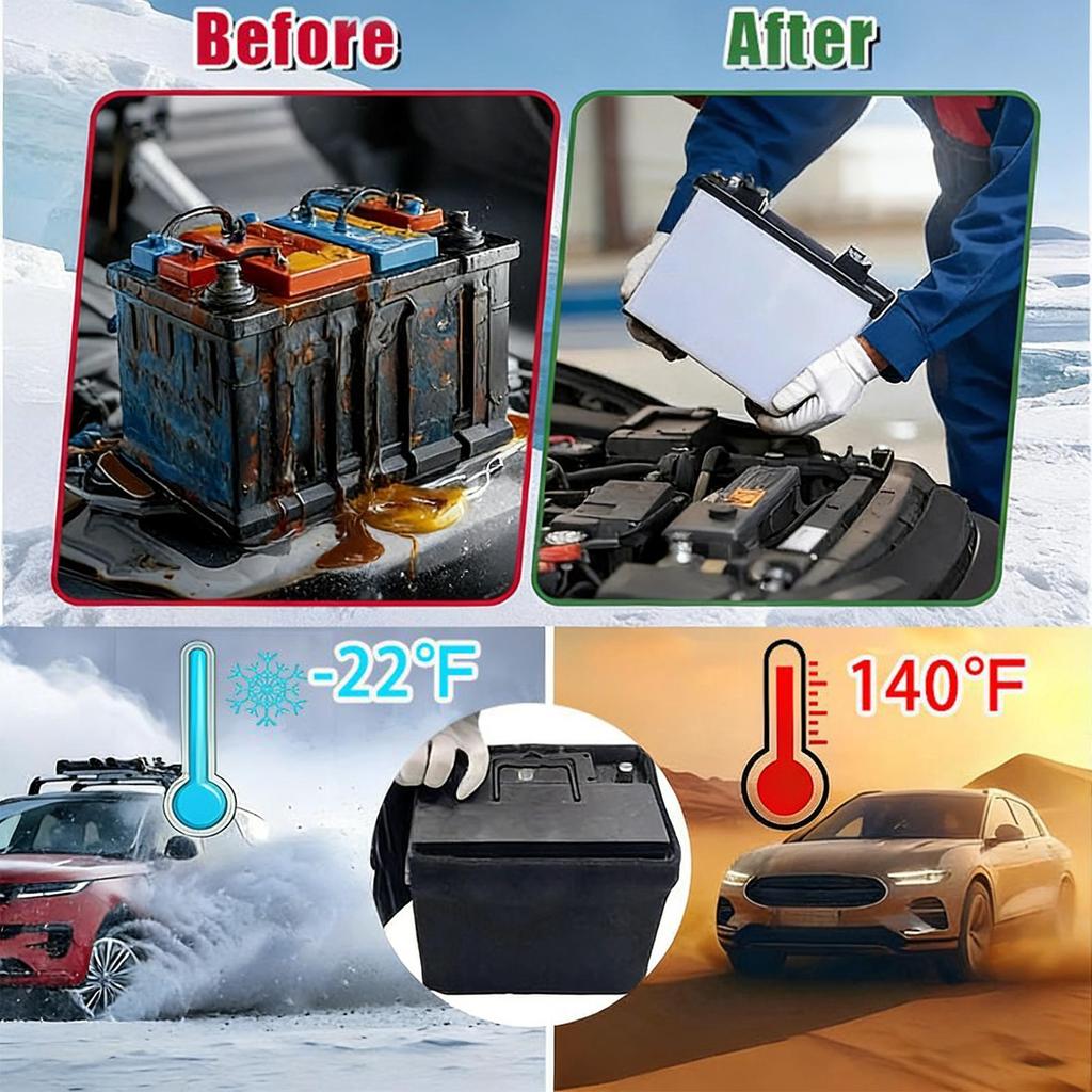 Adhésif isolant pour batterie de voiture Fournitures automobiles Couverture ignifuge pour batterie de voiture pour Conducteurs Camions SUV Camping-cars Berlines Flotte