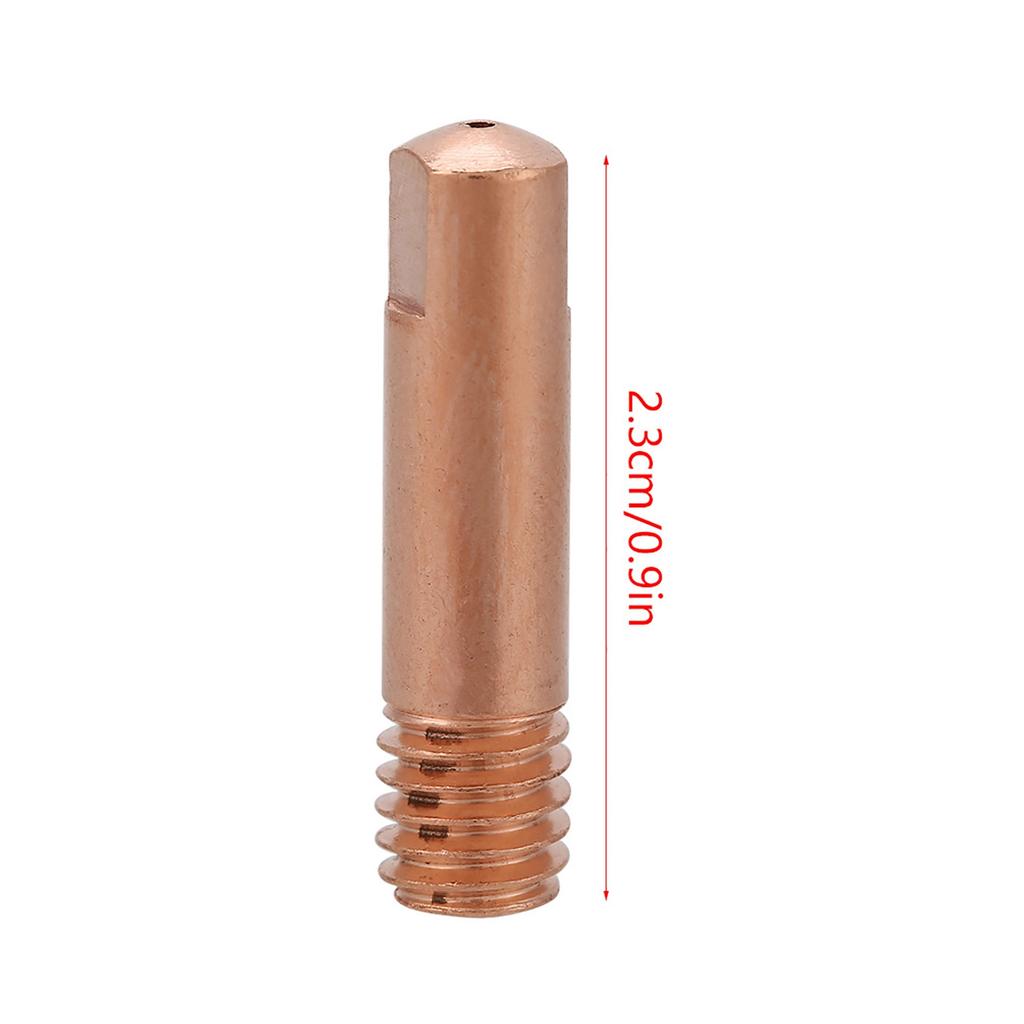 20 Stück Kupfer-Kontaktspitze für 15AK MIG/MAG Schweißbrenner Verbrauchsmaterialien (0,8 mm)