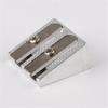 Stationery Silver Pens Cutter Tool Pencil Sharpener Double Hole Pencil Sharpener Office Sharpener