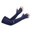 Unisex UV Protection Ice Silk Sleeves: Summer Two-Finger Gloves for Cycling, Fishing, and Takeout, Extended Thin Design