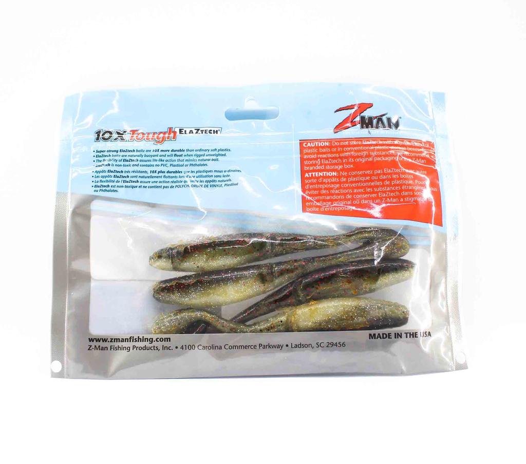 Zman Weicher Köder mit Duft PaddlerZ 4 Zoll 5/Packung Red Bone (8200)