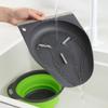 Large Collapsible Colander PP TPR Over-Sink Side Drain Food Strainer Nested Design Water Draining Base for Edge of Kitchen Sink