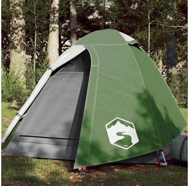 Vidaxl 2-person Green Camping Tent 254x135x112cm