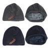 Winter Hat Stretchy Thick All Match Yarn Embroidered Wheat Fleece Fleece Cap for Daily Life