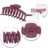 Dragon Bone Pearlescent Hair Claw - Large Matte Ponytail Clip for Women
