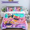 3pcs KPop Demon Hunters30 Cover Set - Personalized Name, HD Printed Bedding with 1 Cover and 2 Pillowcases - Perfect for Home Decor, Easy Care