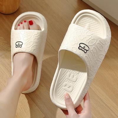 Badslippers voor Dames, Zomer Grote Maat, Binnenshuis Huishoudelijk Gebruik, Heren Schattige Zachte Zool Antislip Koele Slippers