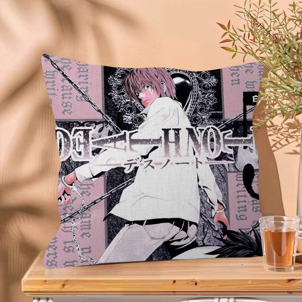 1PC Aanime Death Note  Cushion Cover Car Throw Pillow Case For Sofa Car Christmas Gift