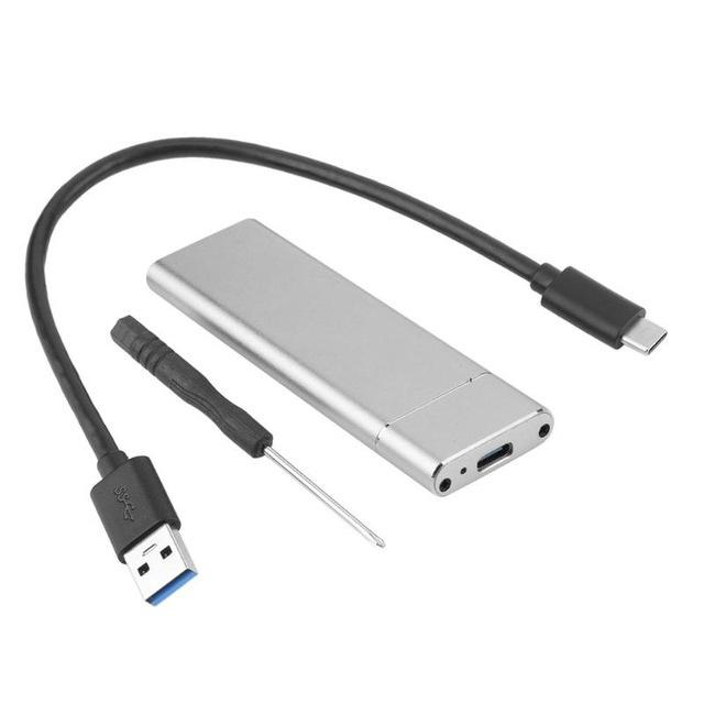 

Тип C USB3.1 5G M2 SSD-бокс NGFF внешний SSD-накопитель для ноутбука SSD-бокс SATA Silver NGFF CA