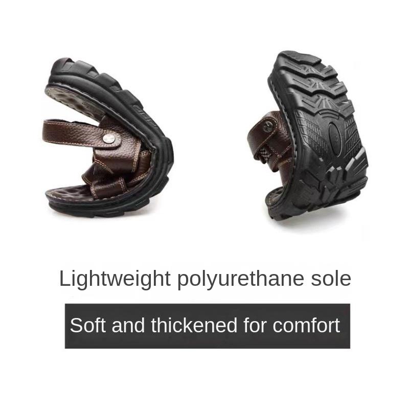 Men's Sandals Fashion Casual Leather Sandals Outdoor Non Slip Trekking Sandalias Summer New Beach Shoes for Men Designer Sandals