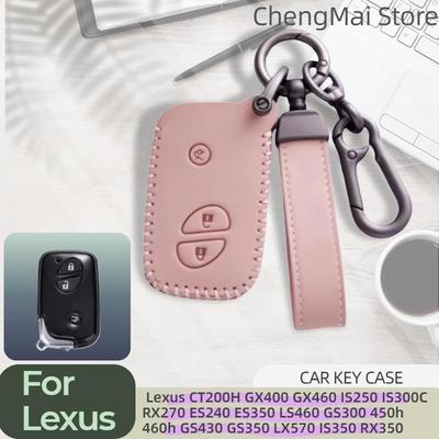 3Buttons Leather Car Remote Key Case Cover for Lexus IS250 IS300C RX270 CT200H GX400 GX460 ES240 ES350 LS460 GS300 450h 460h