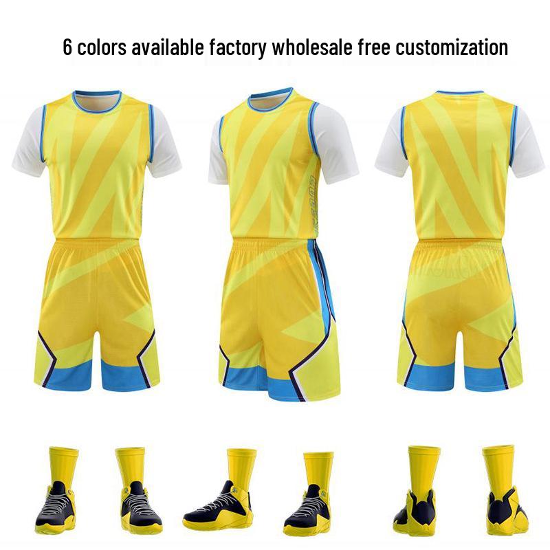 

Ultra-Fast Summer Loose Fit Two-Piece Basketball T-Shirt Set for Teen Boys S чорний
