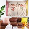 Cute Cartoon LLulu The Piggy Colorful Tapestry Wall Hanging Bohemian Wall Tapestries Mandala Wall Hanging Sheets