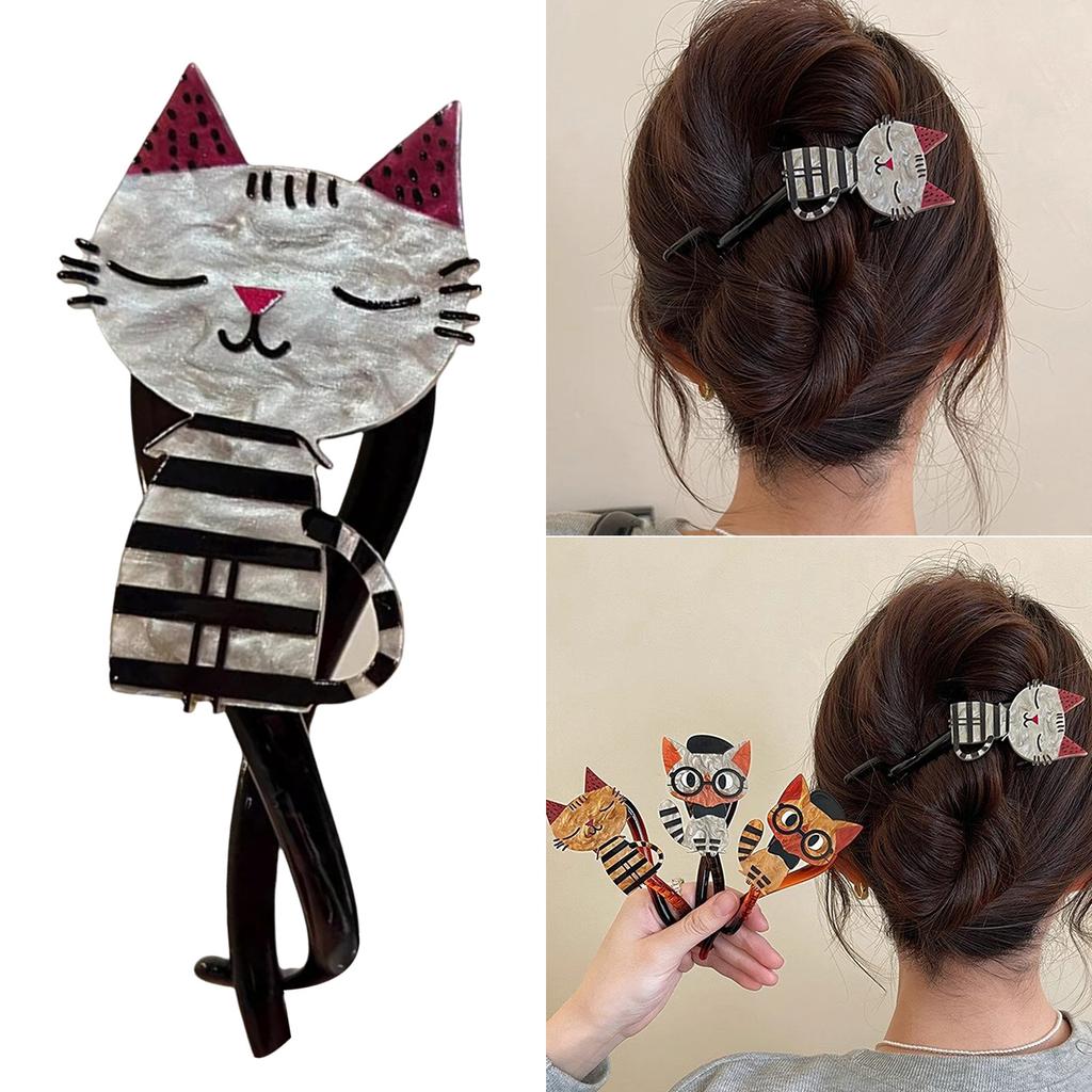 Hair Claw Clip Large Clip Headgear Hair Claw Clamp Elegant Slim Hair Holder Barrettes Strong Hold Hairpin for Girls