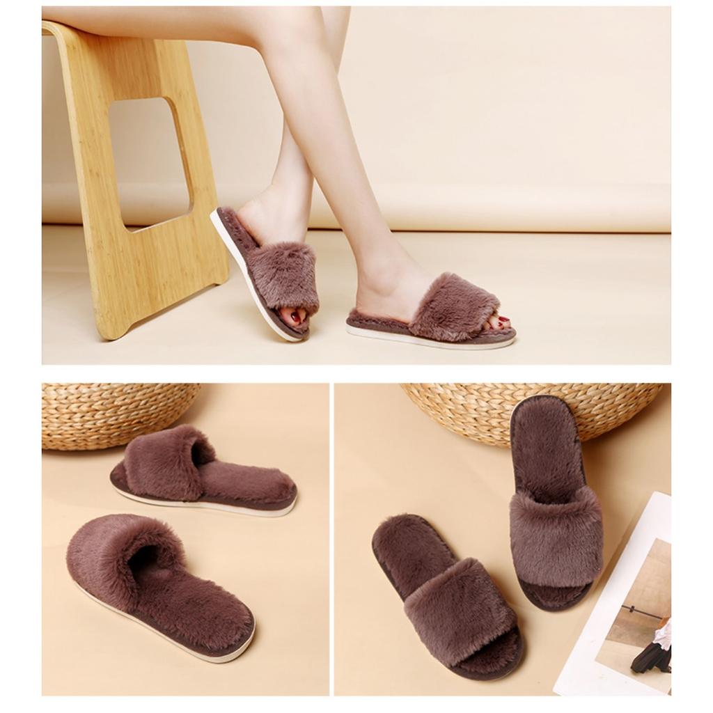 Mao Mao Slippers, Women's Shoes, Outerwear Shoes, Cotton Slippers, Thermal Shoes, Casual Slippers, Breathable, Cotton Shoes