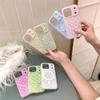 Magnetic Solid Color Polka Dot Case for iPhone 17, 16 Pro Max, 15, 14
