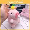 Cute Capybara Keychain Blowing Bubbles Plush Backpack Charm Pp Cotton Filled