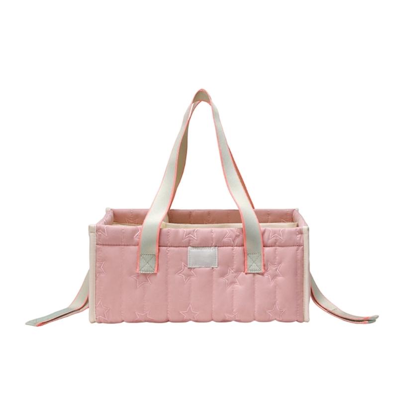 Lightweight Portable Diaper Bag Storage Basket for Strollers Use Feature Multiple Pockets and Skin Friendly Fabric 1
