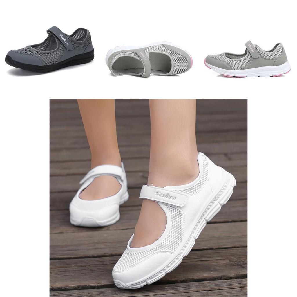 Fashionable And Comfortable Elderly Shoes With Magic Strap For Outdoor Activities