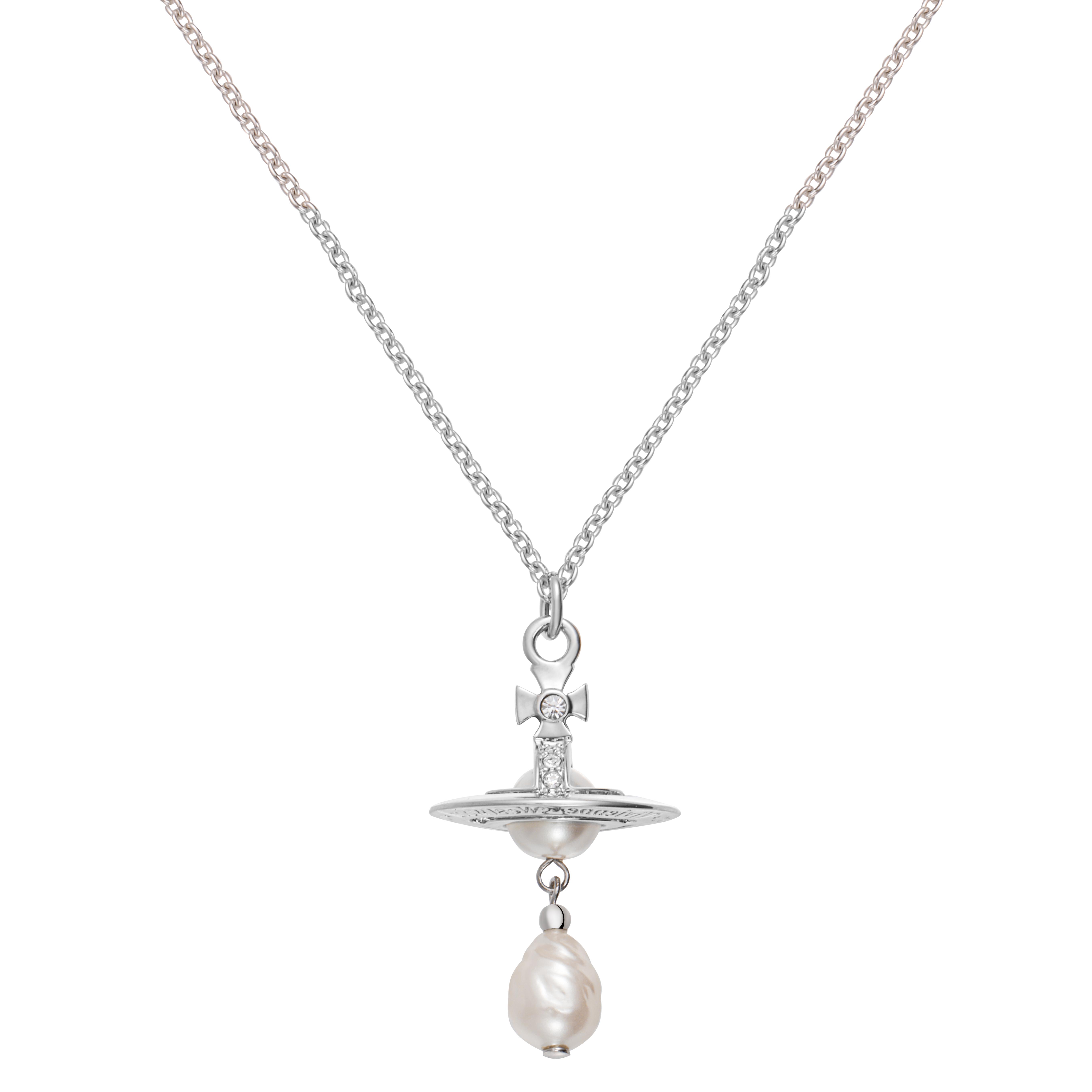 Vivienne Westwood Aleksa Pendant Necklace Women necklace Silver Brass 6302039302P226P226 Box