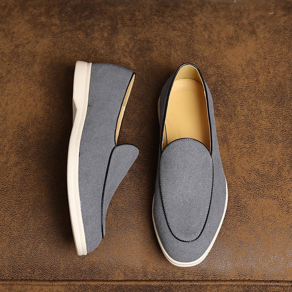 Fashion Handmade Leather Casual Shoes for Men New Arrival Male Loafers Elegantes Slip on Flats Classic Simple Moccasins Walking Footwear