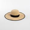 Spring and summer fashion casual hemming webbing hand-woven thin raffia big eaves hat women's sunscreen sunshade foldable straw hat