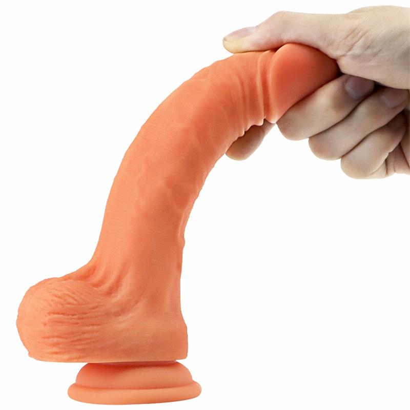 Liquid Silicone Simulation Penis Fake Stem Super Long Female Sex Toys Masturbation Device Dildo Super Manual
