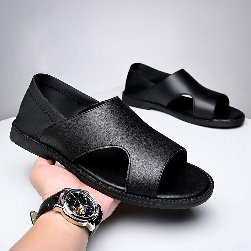 Sandals men's new beach shoes summer wear soft-soled non-slip casual driving boys cool slippers